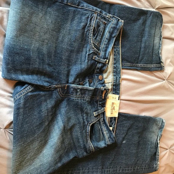 hollister jeans button fly